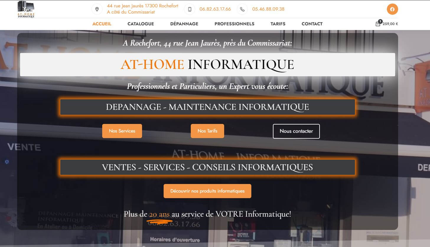 Image du site At-Home Informatique à Rochefort