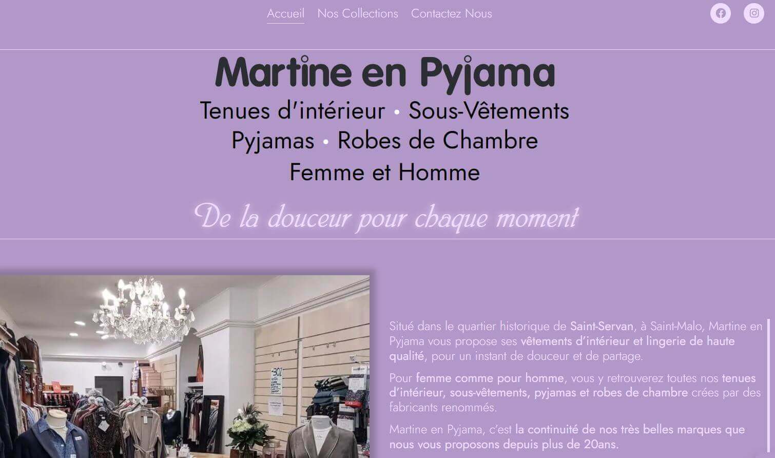 Image du site Martine en Pyjama à Saint-Malo