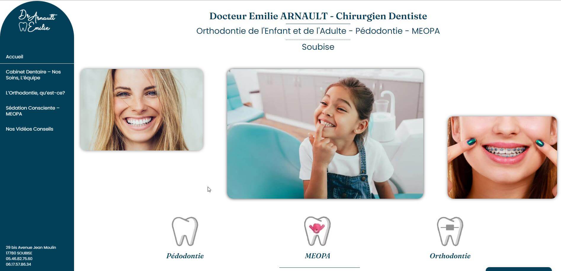 Image du site du Docteur Arnault à Soubise